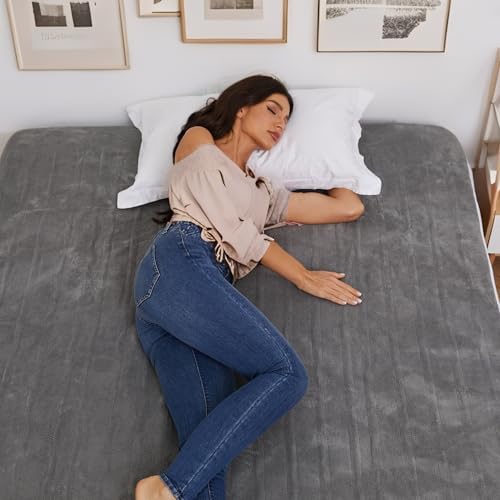 SUNNY HEAT Electric Mattress Pad Full Size 54x75 5 Heating Levels