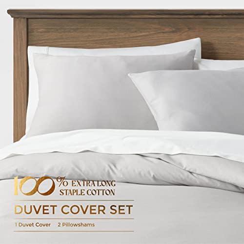 Mayfair Linen Queen Full Duvet Cover Set - 600 Thread Count