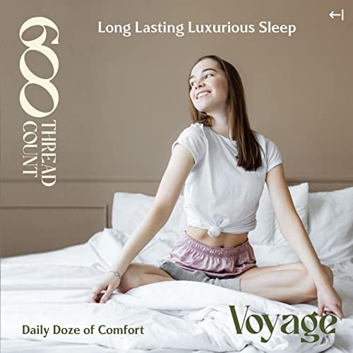 Mayfair Linen Queen Full Duvet Cover Set - 600 Thread Count