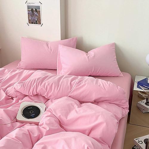 Nanko Queen Size Pink Comforter Set Plush 88x90 inch
