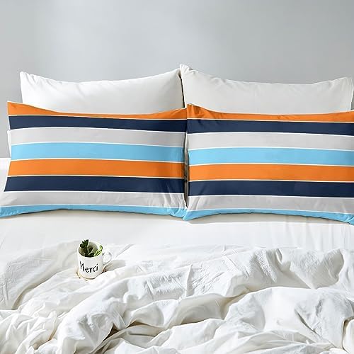 Jejeloiu Geometric Duvet Cover Set for Kids