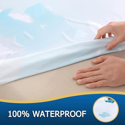 Parkdeny Twin Waterproof Mattress Cover Breathable Noiseless