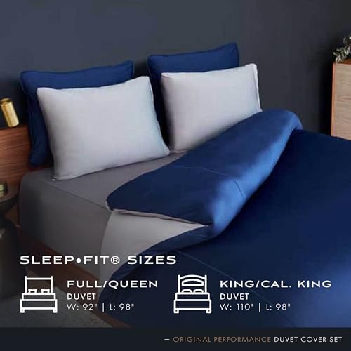 SHEEX Original Performance Cooling Duvet Cover Set Navy