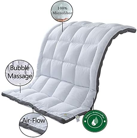 SUFUEE Mattress Topper Twin - 2inch Extra Thick Luxury Down Alternative Pillow Top