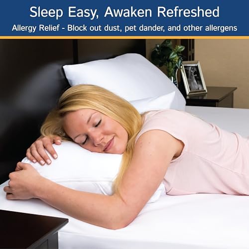 Queen Mattress Encasement Waterproof Zippered Bedbug Protector