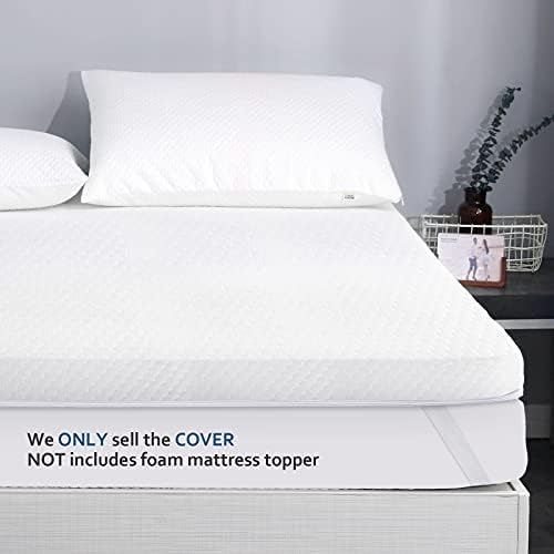 Moonsea Bamboo Viscose Mattress Topper Cover for Queen Size