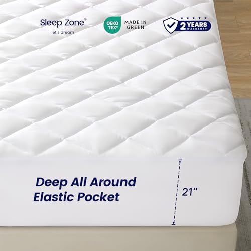 Sleep Zone Flat Mattress Cover Full Size 54x75