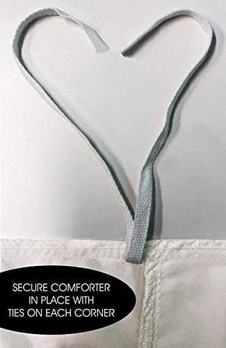 Elegant Comfort Super-Soft Duvet Cover Set KingCalifornia King Gray