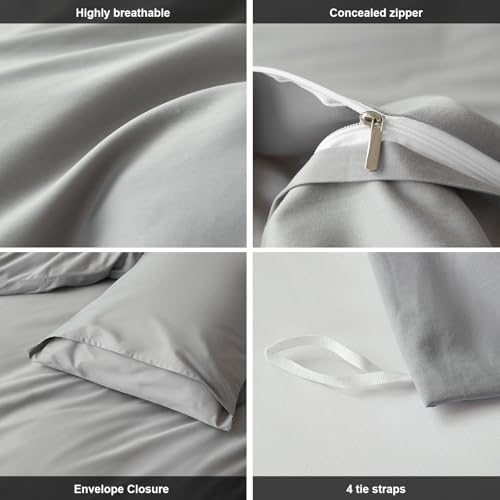 DCSKY Duvet Cover Set 3PCS Organic Cotton 104x90