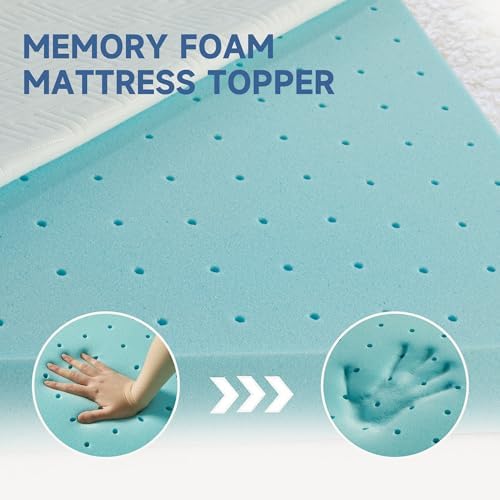 Eiayeebil 2 Inch Memory Foam Mattress Topper Twin XL