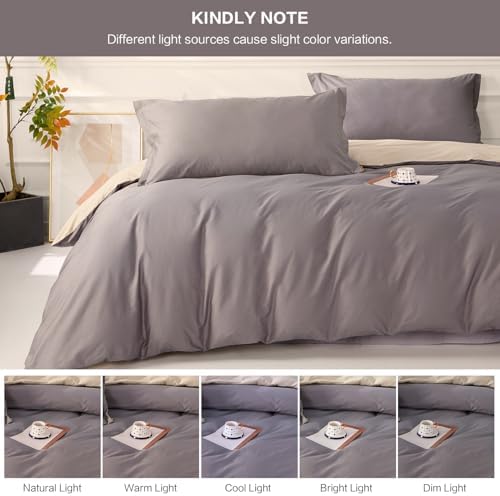 SAPHREAS Purple Duvet Cover Set 3pcs 80x90 Full Size Cotton
