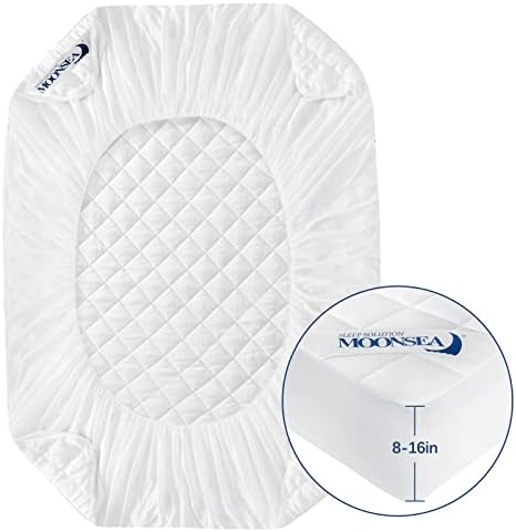 Moonsea Twin Mattress Pad Protector Waterproof and Absorbent
