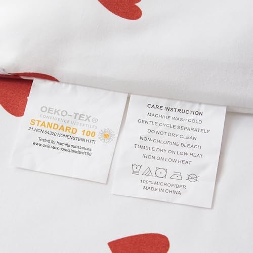Nayoroom Kawaii Heart Comforter Set Queen Size