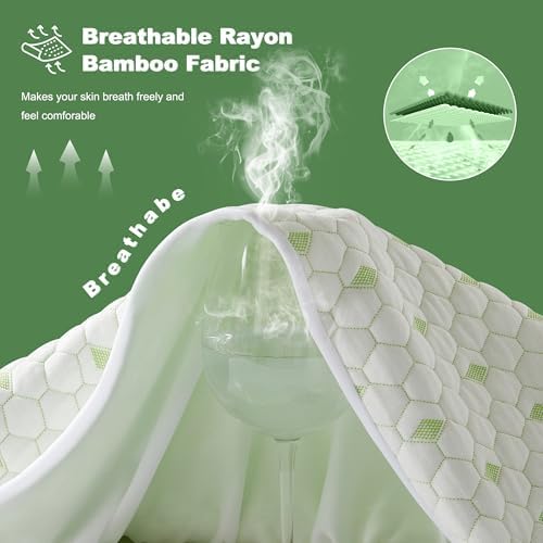 BEDLORE Twin Waterproof Mattress Protector 3D Air Fabric