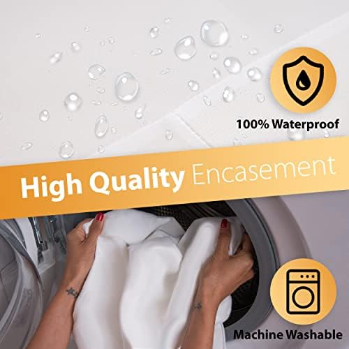 CrystalTowels Ultimate Zippered Waterproof Mattress Protector Full Size