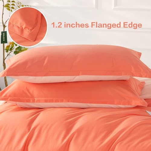SAPHREAS Orange Duvet Cover Twin Set 2 Pieces