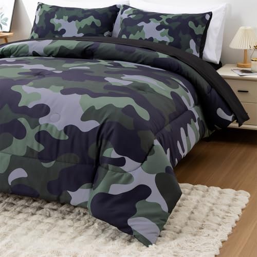 Holawakaka Twin Camouflage Bedding Set 5 Piece
