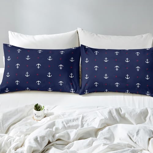 Castle Fairy Anchor Print Kids Sheet Set Full Size