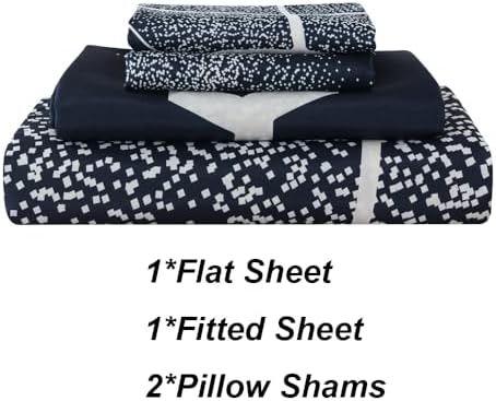 ADASMILE A S Basketball Sheets Queen Size 4 Piece Set