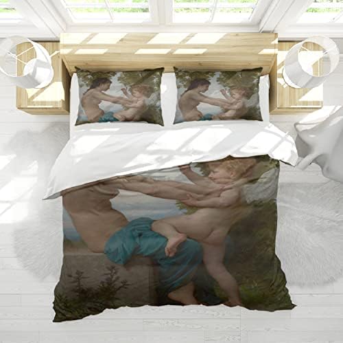 RIVINE Adolphe Bouguereau Duvet Cover Set 3 Pieces