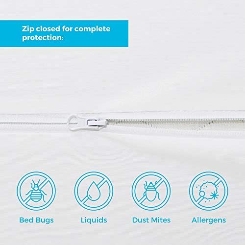 Linenspa Waterproof Box Spring Cover Full Size 360 Encasement Protector