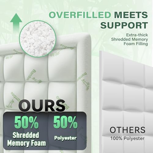 Anluoer Queen Mattress Topper for Back Pain and Hot Sleepers