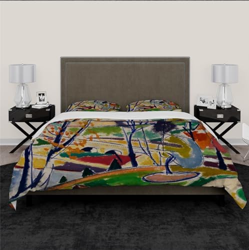 HOBBOY Duvet Cover Set Anime Cartoon 3 Pieces Twin XL with Zipper