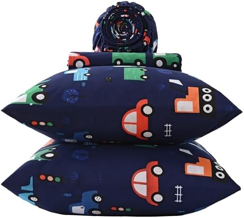 Yibeizi Car Full Size Sheet Set for Boys