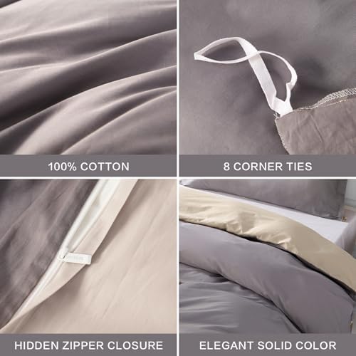 SAPHREAS Purple Duvet Cover Set 3pcs 80x90 Full Size Cotton
