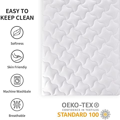 Sleep Zone Mattress Topper Twin Cooling Breathable Cover