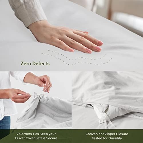 Mayfair Linen Queen Full Duvet Cover Set - 600 Thread Count