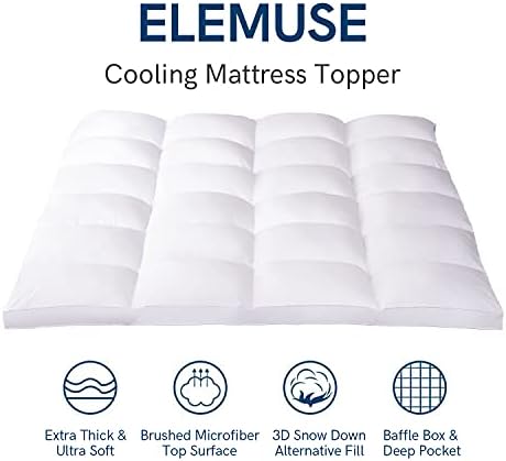 ELEMUSE Full XL Mattress Topper for Back Support