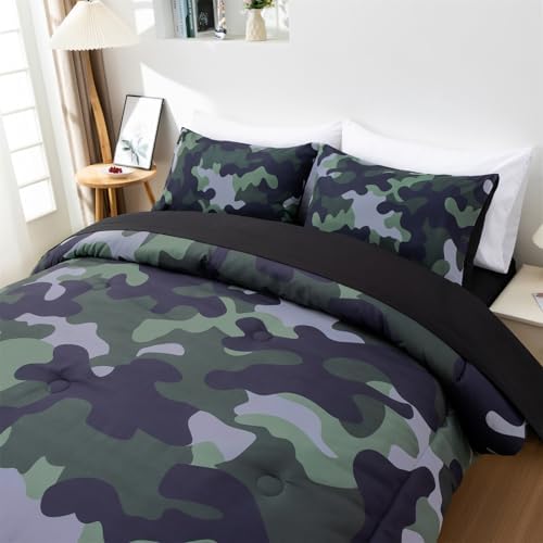 Holawakaka Twin Camouflage Bedding Set 5 Piece