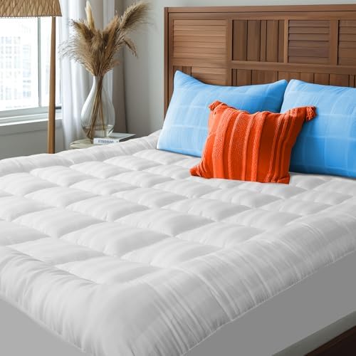 SLEEPNOVA Queen Mattress Topper 100 Cotton Breathable Cooling