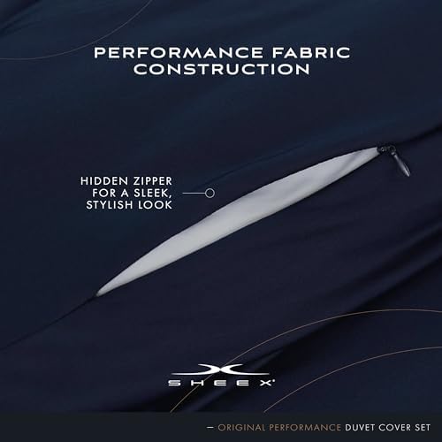 SHEEX Original Performance Cooling Duvet Cover Set Navy