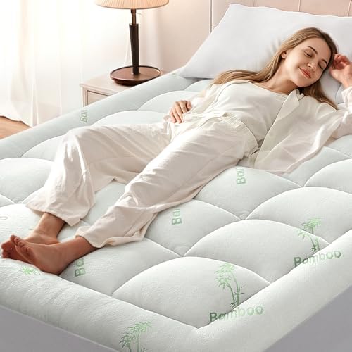 Anluoer Queen Mattress Topper for Back Pain and Hot Sleepers
