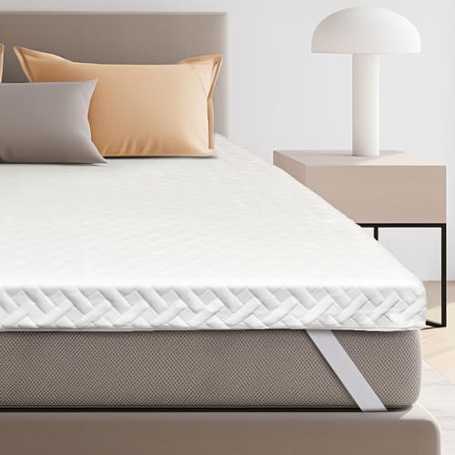 Colvay 3 Inch Gel Memory Foam Mattress Topper Queen Size