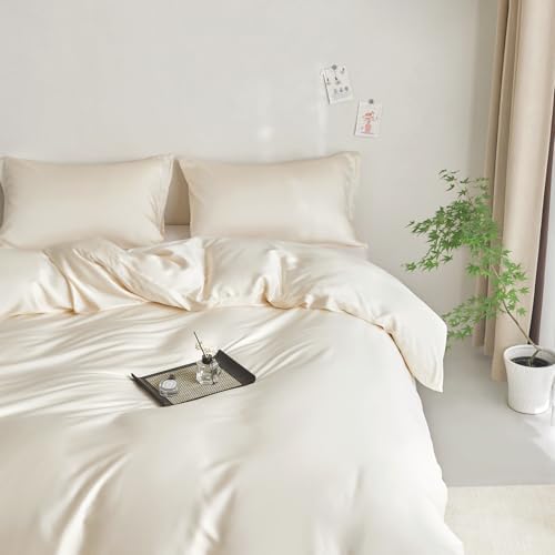 DCSKY Twin Tencel Duvet Cover Set 3-Piece - 68x90 Inches