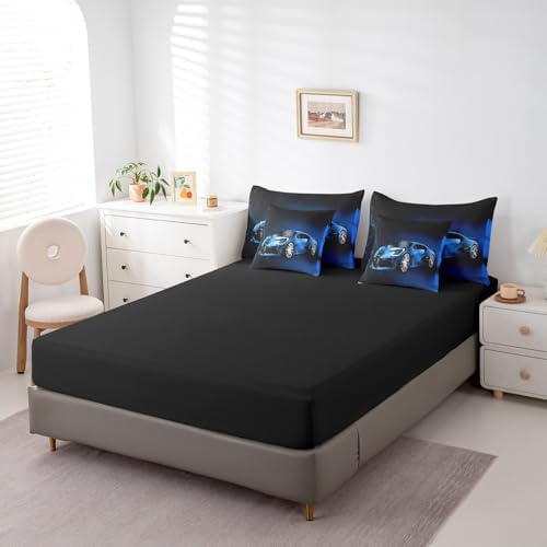 Feelyou Sports Car 7 Piece Bedding Set for Kids