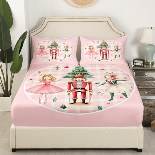 Erosebridal Christmas Soldier Bed Sheet Set