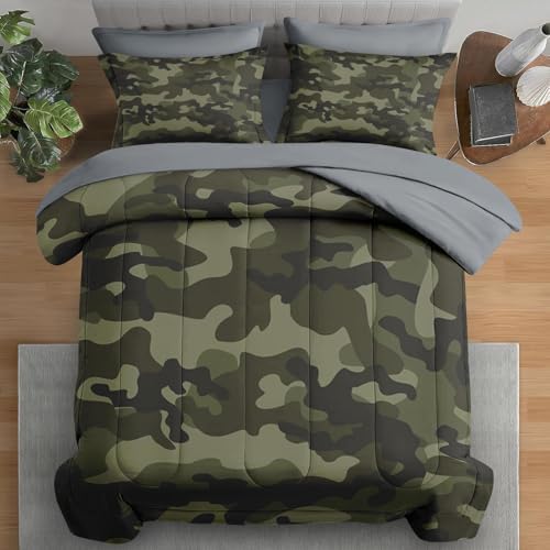 Pamnest Comforter Set Twin Size 5 Pcs Camouflage Bedding
