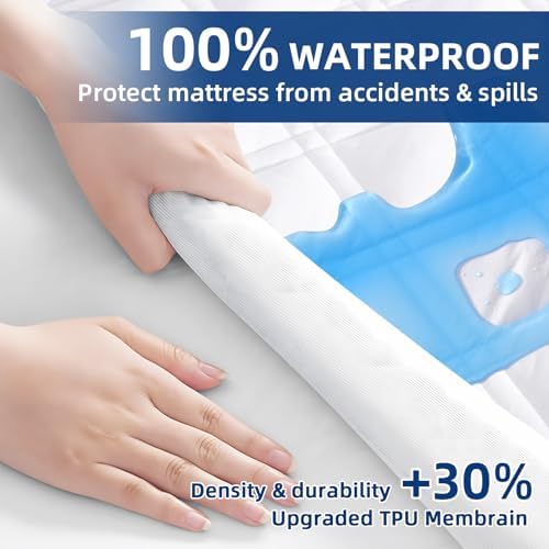 MEELUS Twin Mattress Protector Waterproof Breathable 1