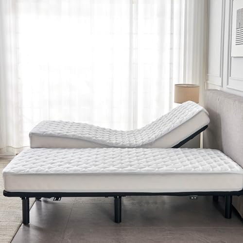Kingnex Waterproof Quilted Split King Mattress Protector Pad