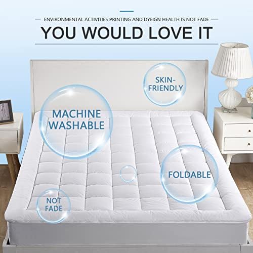 Cooling Mattress Pad Cover Pillow Top - Full Size