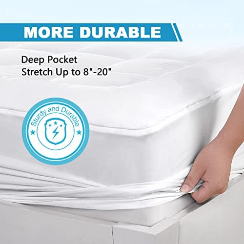 Cooling Mattress Pad Cover Pillow Top - Full Size