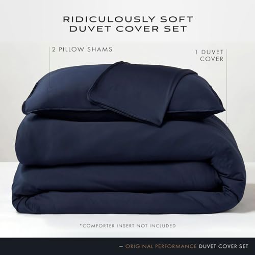 SHEEX Original Performance Cooling Duvet Cover Set Navy