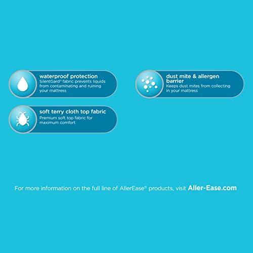 AllerEase Waterproof Mattress Protector Queen Size
