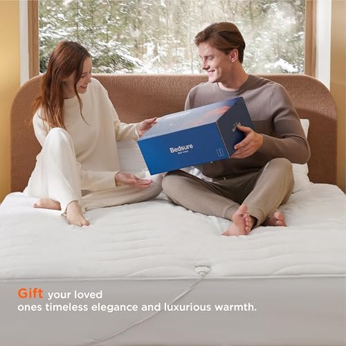 Bedsure Heated Mattress Pad Full - 10 Heat Settings 12-Hour Auto Off