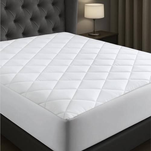Niagara Cotton Mattress Pad King 78x80 - Cooling Breathable Ultra Plush Protector