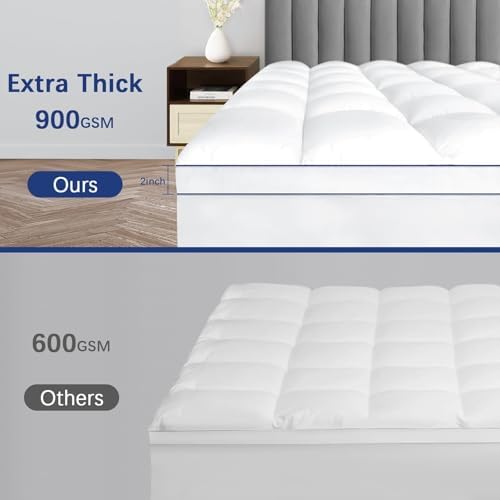 CYMULA King Mattress Topper with Cooling Fill 1